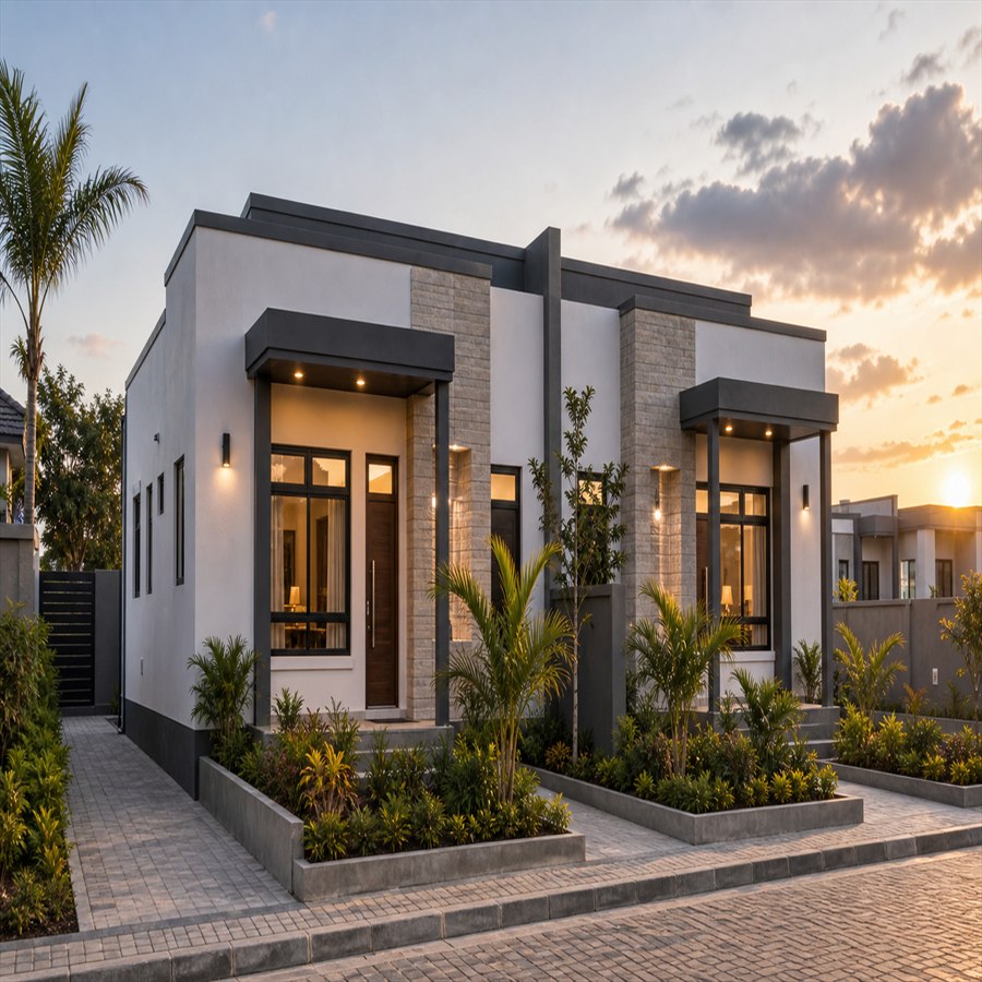 Modern flat-roof home in Dar es Salaam